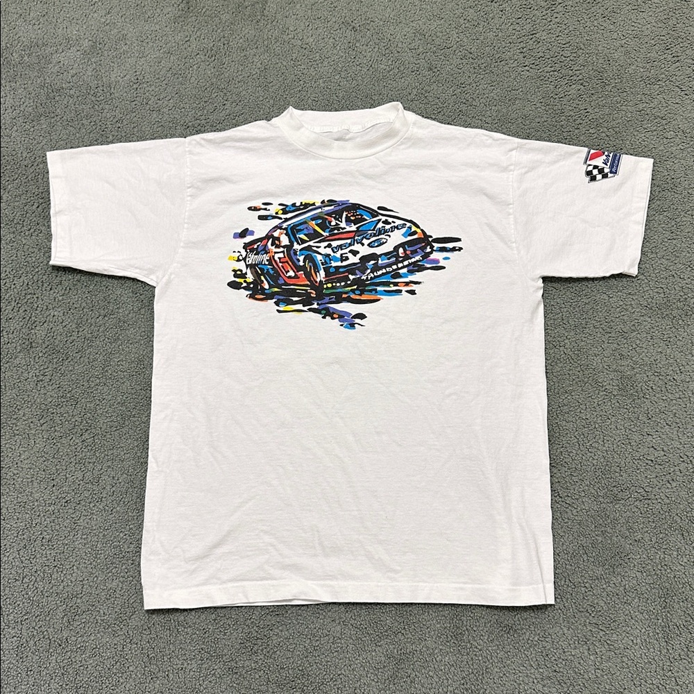Vintage 90s Valvoline Racing NASCAR single stitch t shirt xl?